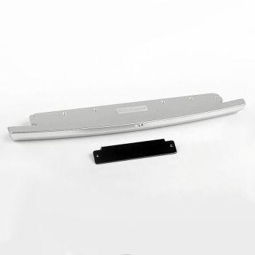 RC4WD Slick Metal Front Bumper For Js Scale 1/10 Range Rover Classic Body (Silver) (VVV-C0685)