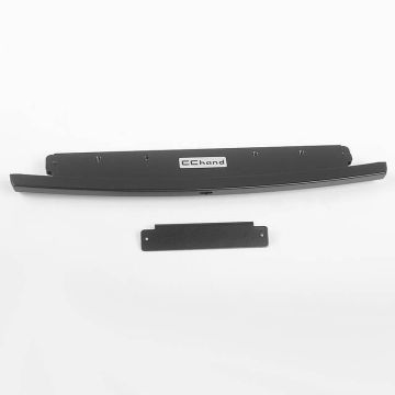 RC4WD Slick Metal Front Bumper For Js Scale 1/10 Range Rover Classic Body (Black) (VVV-C0686)