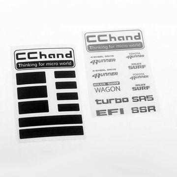 RC4WD Metal Logo Decal Sheet For 1985 Toyota 4Runner Hard Body (VVV-C0701)