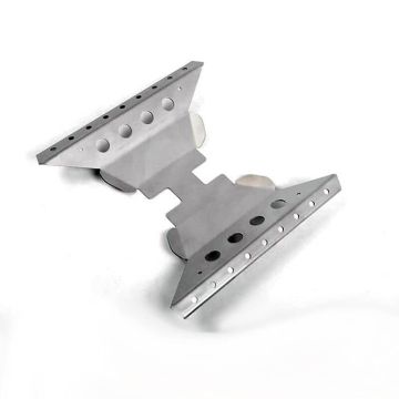 RC4WD Oxer Transfer Case Guard For Axial Capra 1.9 Unlimited Trail Buggy (Silver) (VVV-C1033)