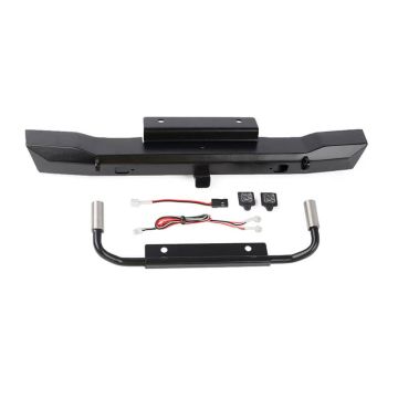 RC4WD Eon Metal Rear Hitch Bumper W/Led & Dual Exhaust For Axial SCX6 Jeep Wrangler Jlu (VVV-C1303)