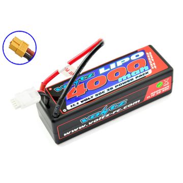 Voltz 4000mAh Hard Case 11.1V 50C LiPO Stick Pack W/XT60 (VZ0342XT60)