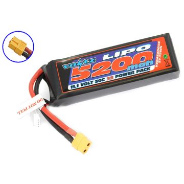 Voltz 5200mAh 11.1V 30C LiPO Battery W/XT60 (VZ0452003SXT60)