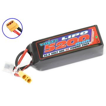 Voltz 5200mAh 22.2V 30C LiPO Battery W/XT90 (VZ0452006SXT90)