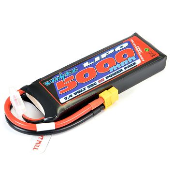 Voltz 5000mAh 7.4V 50C LiPO Battery W/XT60 (VZ0550002SXT60)