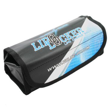 Voltz Charge Vault LiPO Locker Box/Bag 18.5cm X 7.5cm X 6cm (VZ1005)