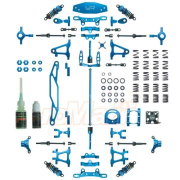 Yeah Racing Aluminium Conversion Kit Tamiya TT02 Blue (CK-TT02BU)