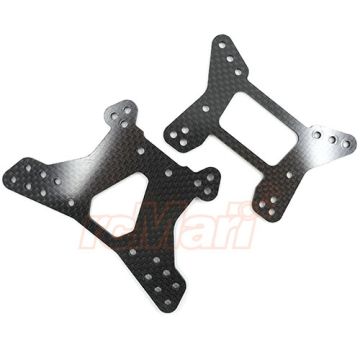 Yeah Racing Front & Rear Graphite Damper Mount For Tamiya Top Force (TATF-001)
