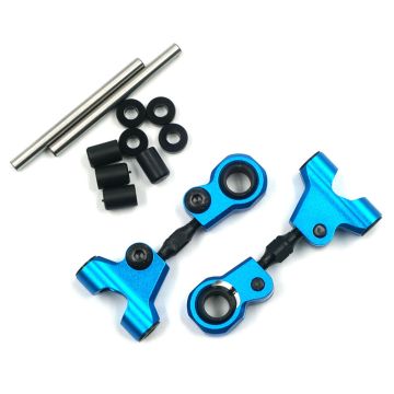 Yeah Racing Aluminium Front Upper Arm Set For Tamiya TT-01/ TT-01E Blue