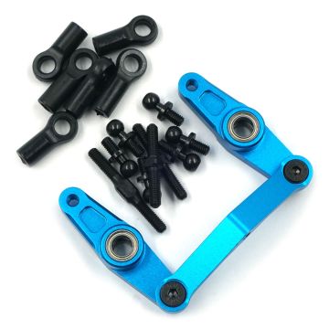 Yeah Racing Aluminium Steering Set Tamiya TT-01E Blue (TATT-042BU)