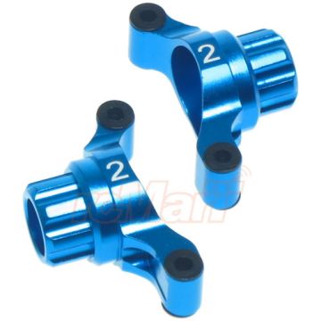Yeah Racing Aluminium Rear Hub/Knuckle Arm 2 Degree TT02 (TT02-007-2BU)