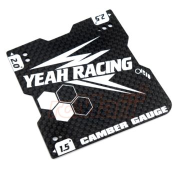 Yeah Racing Graphite Lightweight Camber Gauge 1.5, 2 and 2.5 Deg For 1:10 Touring Car (YT-0176)