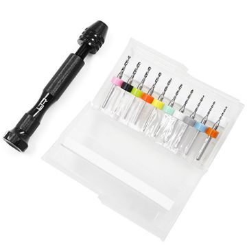 SC Models 1.1-2.0mm Steel Twist Drill 10 in 1 Set w/ Aluminium Handle (SCDTEL01034)