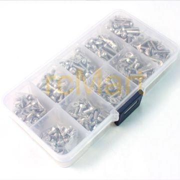 Yeah Racing Stainless Steel Screw Assorted Set (400pcs) with FREE Mini Box (SSS-400)