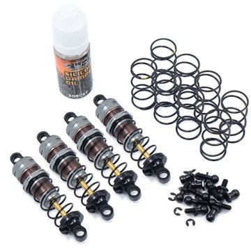Yeah Racing Shock-Gear 60mm Damper Set Gun Metal 1/10 RC Off Road Car Tamiya (DSG-0060GM)