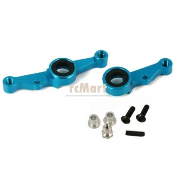 Yeah Racing Aluminium Bearing Steering Set Blue TA01/TA02 (TA01-042BU)