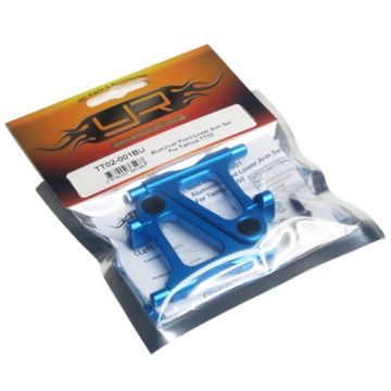 Yeah Racing Aluminium Front Lower Arm Set Tamiya TT02 (TT02-001BU)