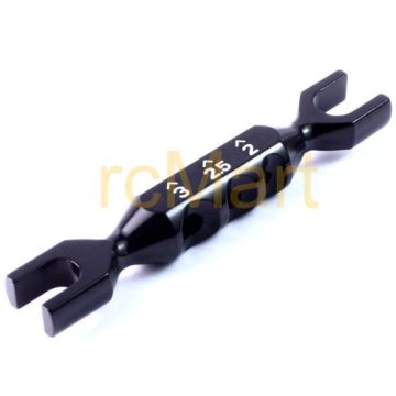 Yeah Racing 4-In-1 Multi-Purposes Aluminium Turnbuckle Turner Black (YT-0106BK)