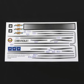 RC4WD Chevrolet Blazer Decal Sheet Set For Chevy Blazer Body (Z-B0123)