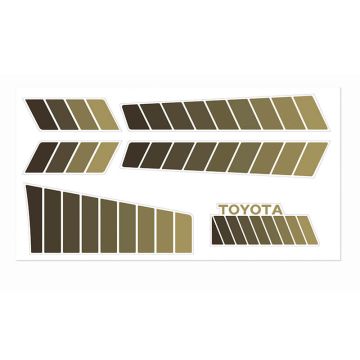 RC4WD Toyota 84-85 Body Decals (Brown) (Z-S0146)