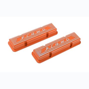 RC4WD Aluminium Valve Covers For Scale V8 Engine (Orange) (Z-S0317)