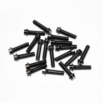 RC4WD Miniature Scale Hex Bolts (M2.5 X10mm) (Black) (Z-S0381)