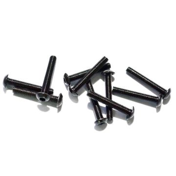 RC4WD Steel Button Head Cap Screws M3 X 18mm (10) (Z-S0657)