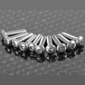 RC4WD Button Head Cap Screws M2.5 X 10mm (10) (Z-S0980)