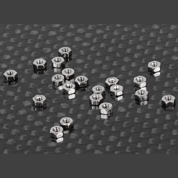 RC4WD Regular M1.6 Nuts (Silver) (Z-S1230)