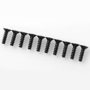 RC4WD Flat Head Self Tapping Screws M3 X 10mm (Black) (Z-S1568)