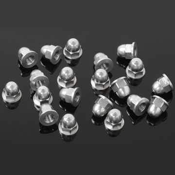RC4WD M3 Flanged Acorn Nuts (Silver) (Z-S1722)