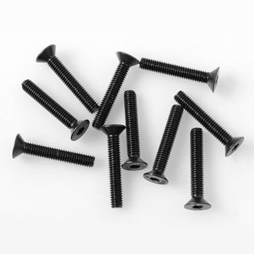 RC4WD Steel Flat Head Socket Cap Screws M3 X 18mm (10) (Z-S1772)