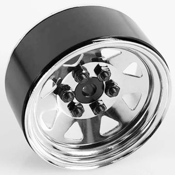 RC4WD 6 Lug Wagon 1.9" Steel Stamped Beadlock Wheels (Chrome) (Z-W0002)