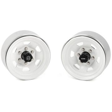 RC4WD Stamped Steel 1.7" Beadlock Sr5 Wheels (White/Black) (Z-W0066)
