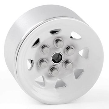 RC4WD Stamped Steel 0.7" Stock Beadlock Wheels (White) (Z-W0068)