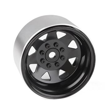 RC4WD 8Lug Deep Dish Wagon 1.9 Steel Stamped B/L Wheels Black (Z-W0084)