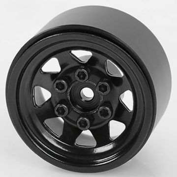 RC4WD Stamped Steel 1.0" Stock Beadlock Wheels (Black) (Z-W0229)
