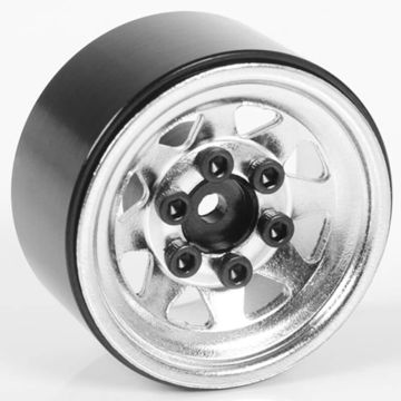 RC4WD Stamped Steel 1.0" Stock Beadlock Wheels (Silver) (Z-W0263)