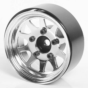 RC4WD OEM Stamped Steel 1.55" Beadlock Wheels (Chrome) (Z-W0264)