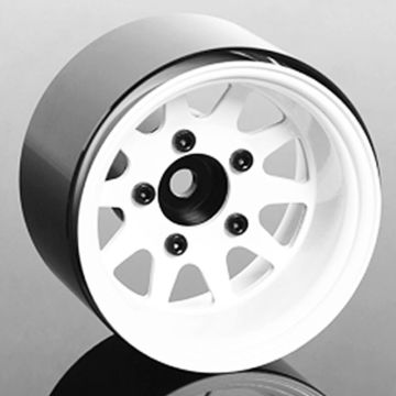 RC4WD Deep Dish Wagon 1.55" Stamped Steel Beadlock Wheels (White) (Z-W0284)