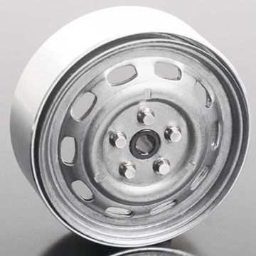RC4WD Stamped Steel 1.7" 10-Oval Hole Wheels (Plain) (Z-W0312)