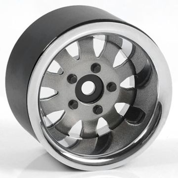 RC4WD 1.9" 5 Lug Steel Wheels W/Beauty Ring (Silver) (Z-W0327)