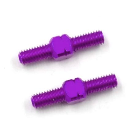 Slidelogy Aluminum Turnbuckle M3 x 24mm 2pcs  - Purple (SDY-0279P)