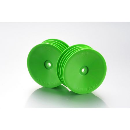 Absima 1:10 Off-Road 2WD Racing Front Rims Green (2) (AB2540003)