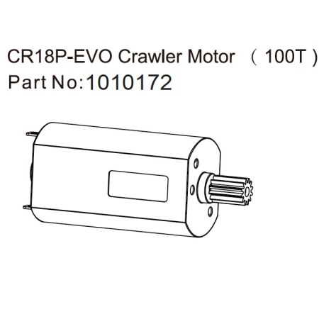 Absima 130 Crawler Motor (100T) - EVO 1:18