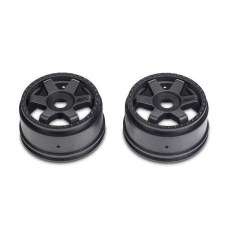 Maverick Quantumr Race Truck Wheel (Black/2Pcs) (MV150295)
