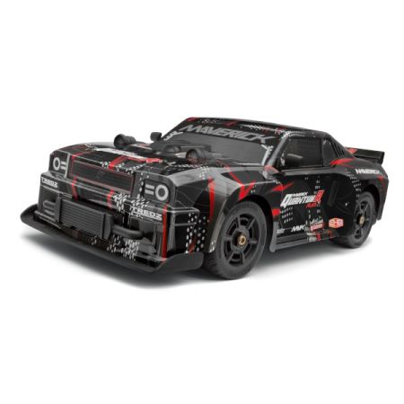 Maverick Quantumr Muscle Car Body - Black/Red (MV150352)