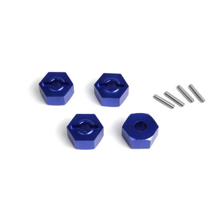 Maverick Aluminium 14mm Hex Hub Set (Blue/4pcs) (MV150473)