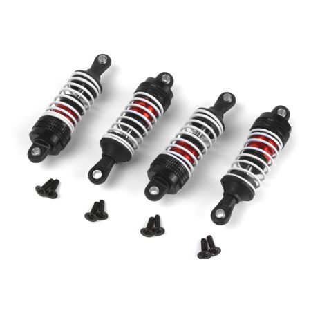 Maverick Aluminum Oil-Filled Shock Absorber Set Red/4Pc (MV150556)