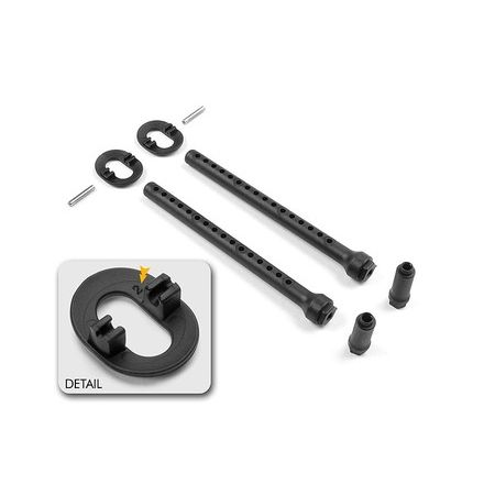 Xray Front Body Mount Set +2mm Height (XR301324)